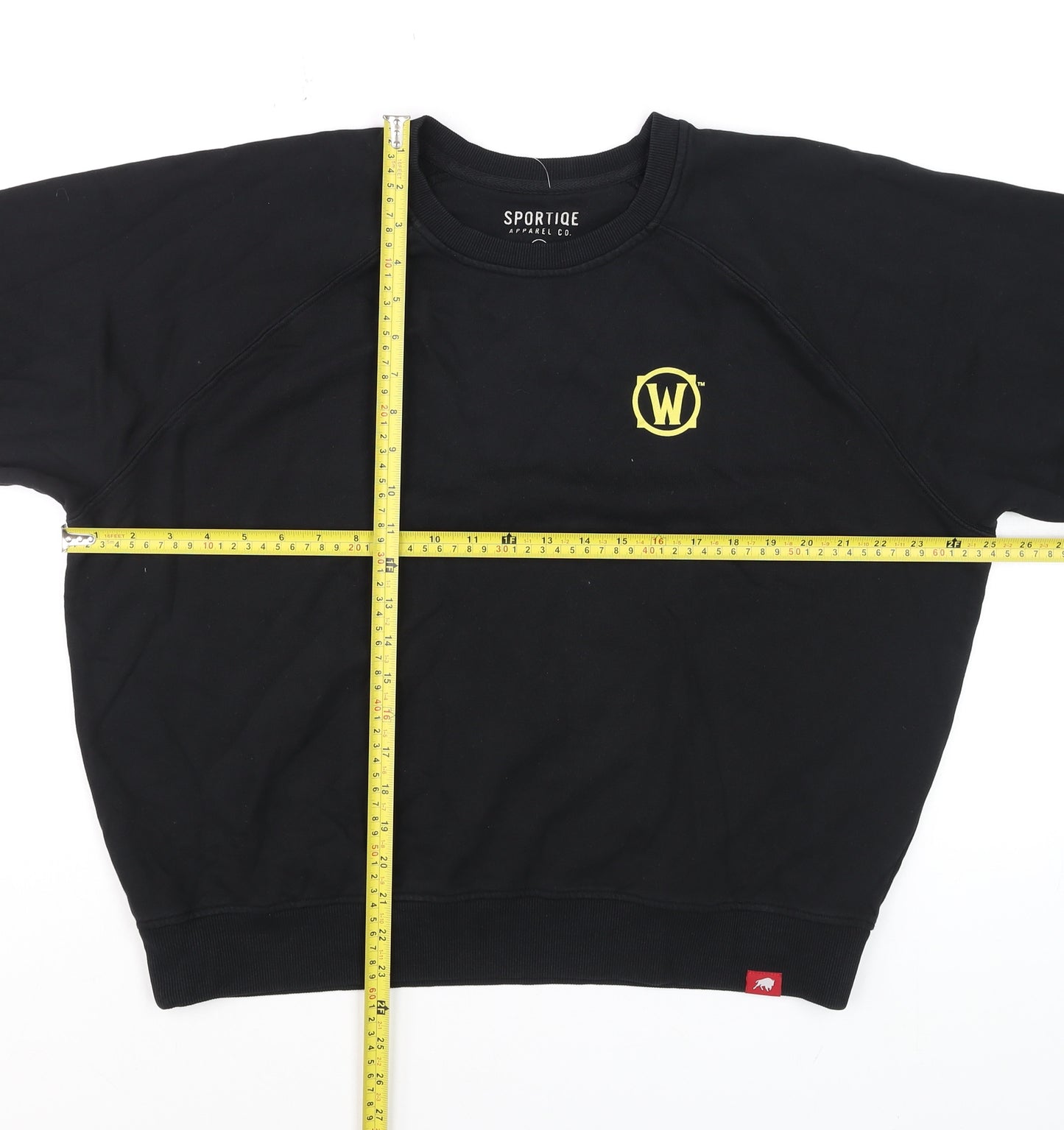 Sportiqe Men’s Black XL Pullover Cotton Sweatshirt with Logo