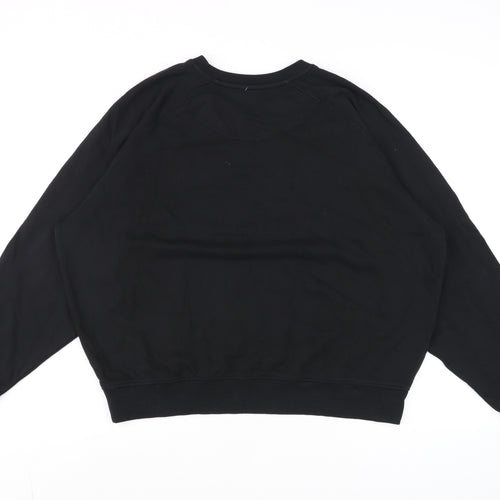Sportiqe Men’s Black XL Pullover Cotton Sweatshirt with Logo