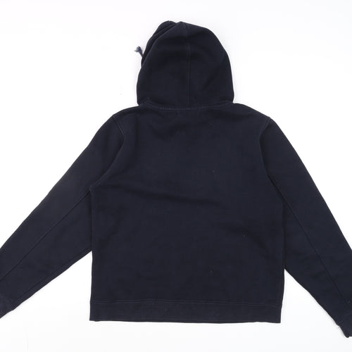 Converse Men Blue Pullover Hoodie S Fleece Logo