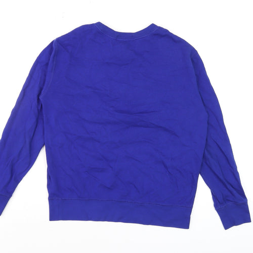 Ralph Lauren Boys Blue Long Sleeve Logo Pullover Cotton T-Shirt 10-12 Years
