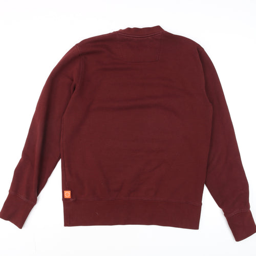 Scotch & Soda Men's Red Crew Neck Graphic Sweatshirt Size M