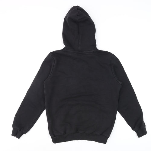 Puma Boys Black 11-12 Years Pullover Hoodie GCFC Logo Cotton Blend
