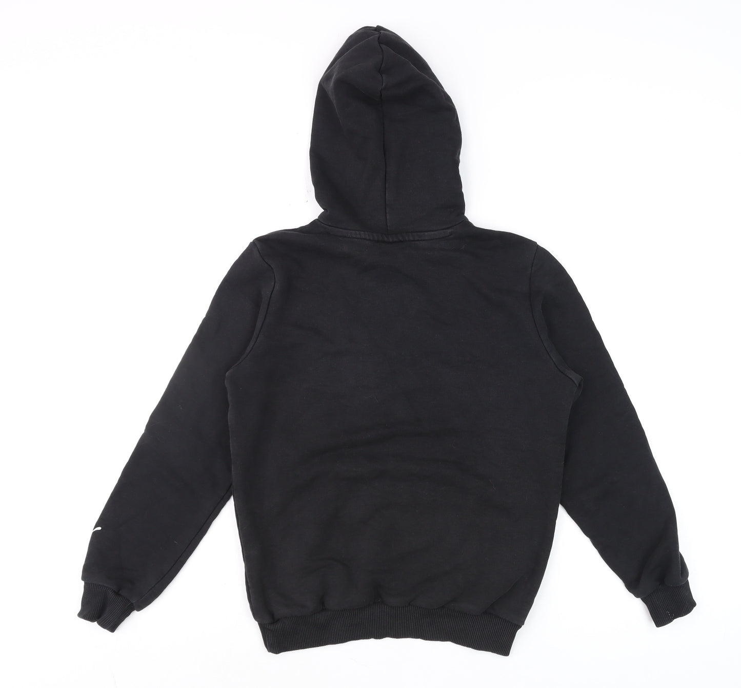 Puma Boys Black 11-12 Years Pullover Hoodie GCFC Logo Cotton Blend