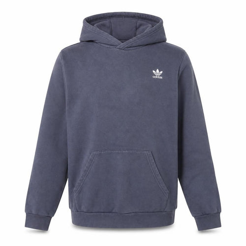 Adidas Boys Blue Pullover Hoodie 14-15 Years Cotton Blend Logo Style