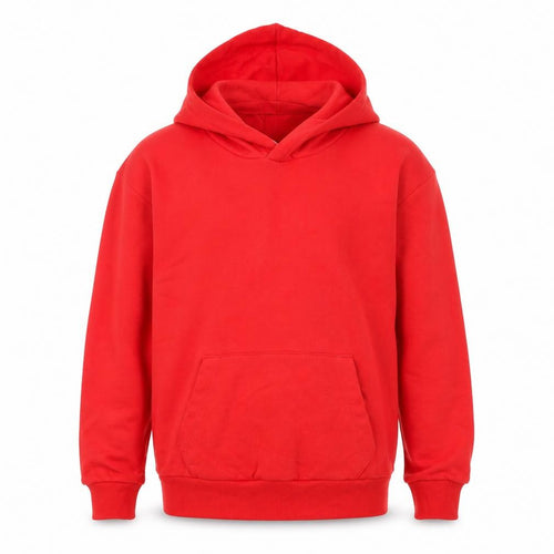 H&M Boys Red Pullover Hoodie UK 12-14 Years Cotton Blend Casual