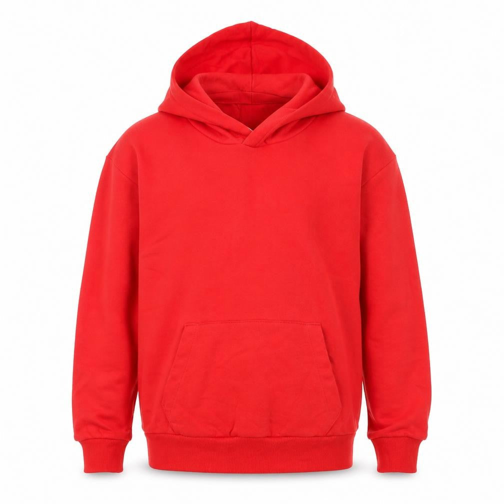 H&M Boys Red Pullover Hoodie UK 12-14 Years Cotton Blend Casual