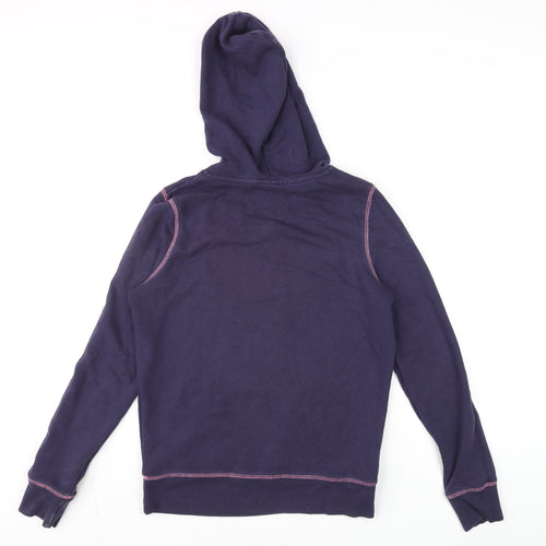 Papaya Women Navy Blue L.A.C. 75 Pullover Hoodie Size 12 Cotton Blend