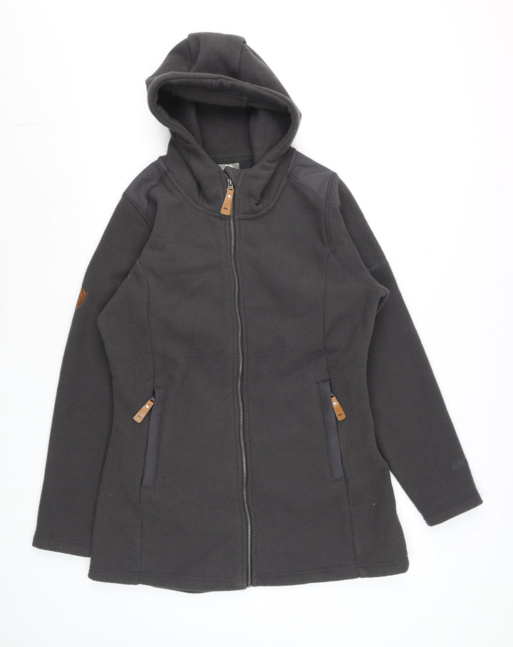 Trespass Unisex Black Fleece Soft Shell Hooded Jacket L