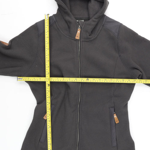 Trespass Unisex Black Fleece Soft Shell Hooded Jacket L