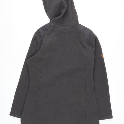 Trespass Unisex Black Fleece Soft Shell Hooded Jacket L