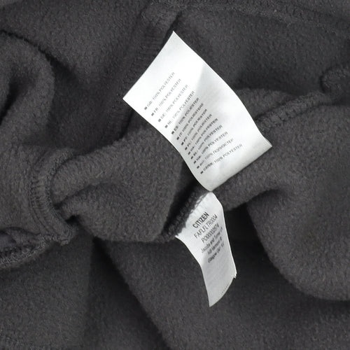 Trespass Unisex Black Fleece Soft Shell Hooded Jacket L