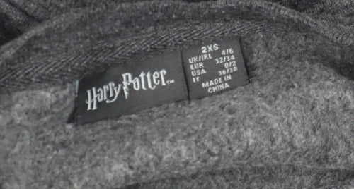 Harry Potter Boys Grey Long Sleeve Pullover Sweatshirt 2XS