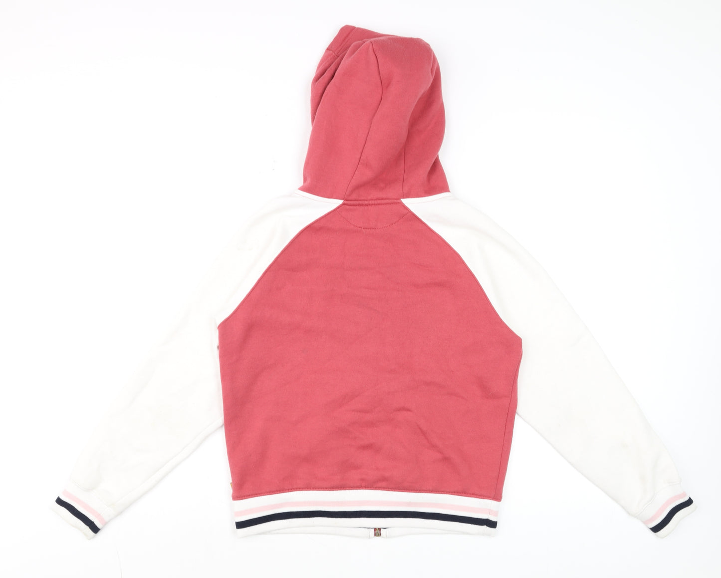 Caterpillar Women's Pink & White Full Zip Hoodie Size S