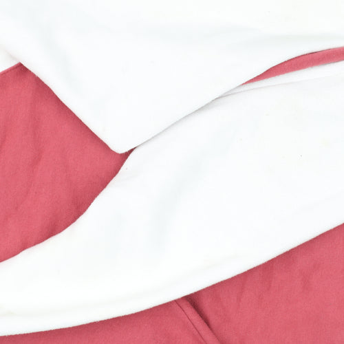 Caterpillar Women's Pink & White Full Zip Hoodie Size S