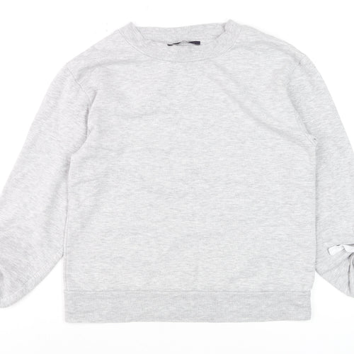 Marks and Spencer Women’s Grey Marl Long Sleeve Basic Top UK 8
