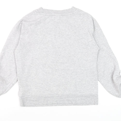 Marks and Spencer Women’s Grey Marl Long Sleeve Basic Top UK 8