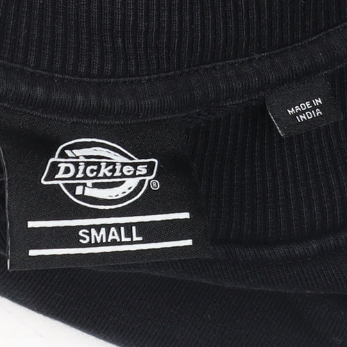 Dickies Men’s Black Small Crew Neck Pullover Sweatshirt