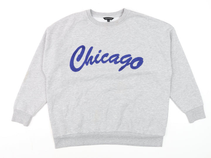 Peacocks Men's Grey Chicago Graphic Sweatshirt Small