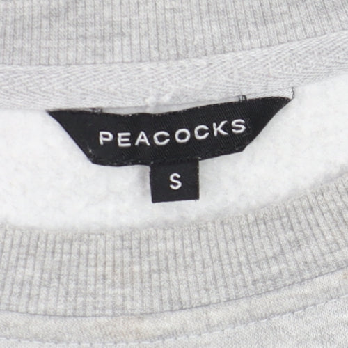 Peacocks Men's Grey Chicago Graphic Sweatshirt Small