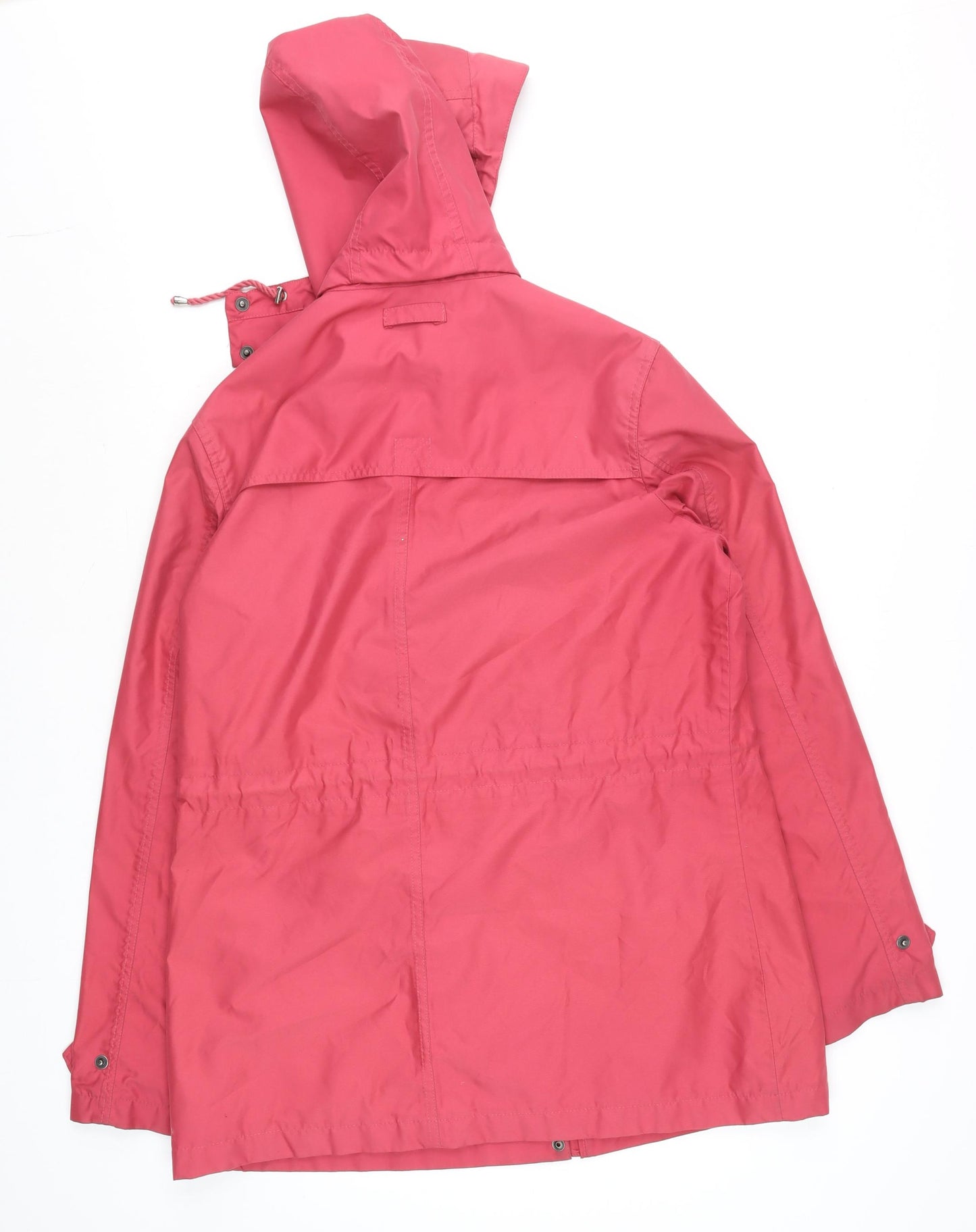 Lands' End Women's Pink Waterproof Hooded Anorak Jacket Size M
