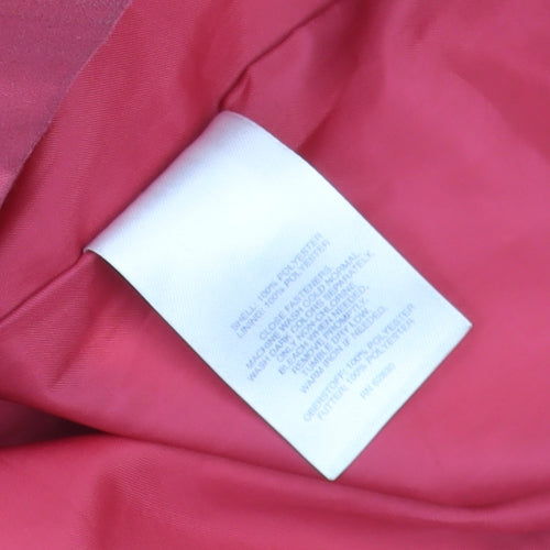 Lands' End Women's Pink Waterproof Hooded Anorak Jacket Size M