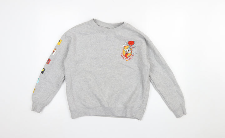 Marks and Spencer Boys Grey Space Jam Pullover Sweatshirt 11-12 Years