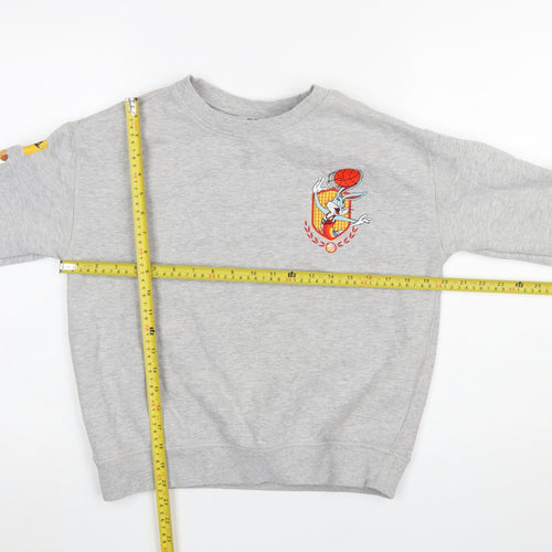 Marks and Spencer Boys Grey Space Jam Pullover Sweatshirt 11-12 Years
