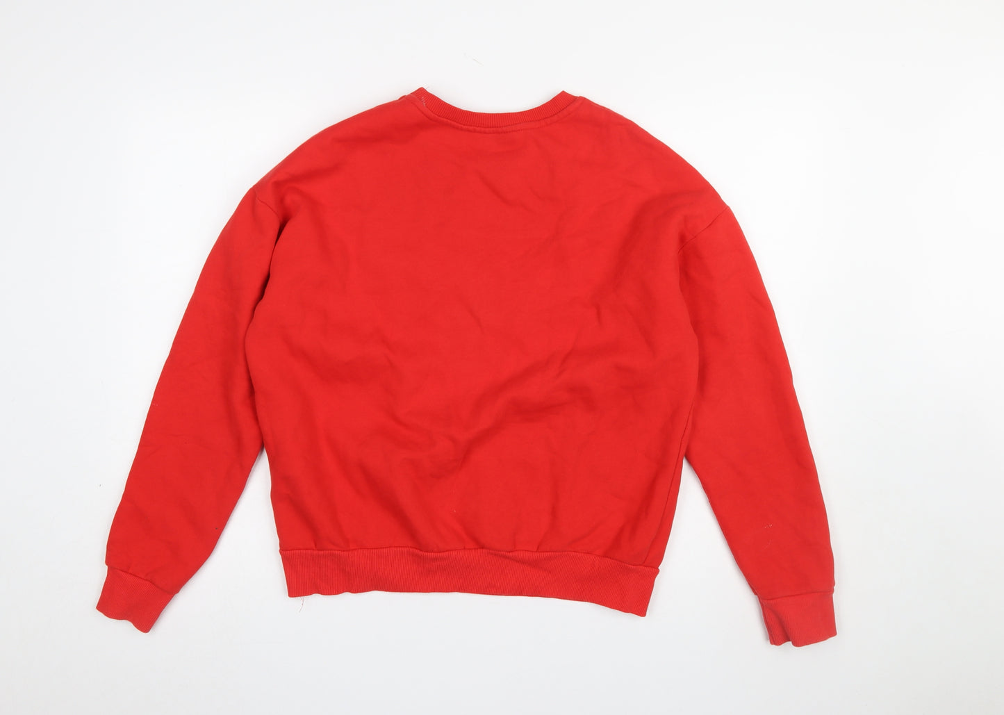 Primark Marvel Black Widow Red Sweatshirt Women's UK 12/14 Cotton Blend