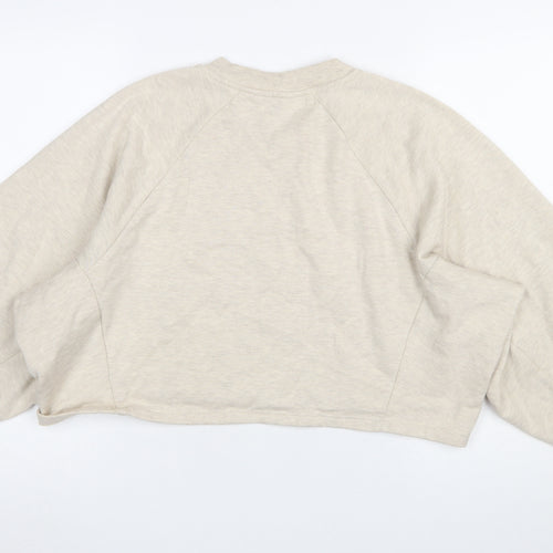 Miss Selfridge Womens Beige Boston Print Pullover Sweatshirt UK 12