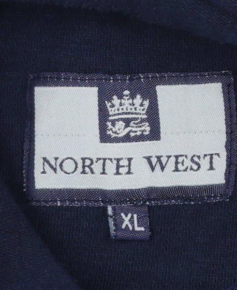 North West Men's Blue XL Pullover Hoodie Sweatshirt