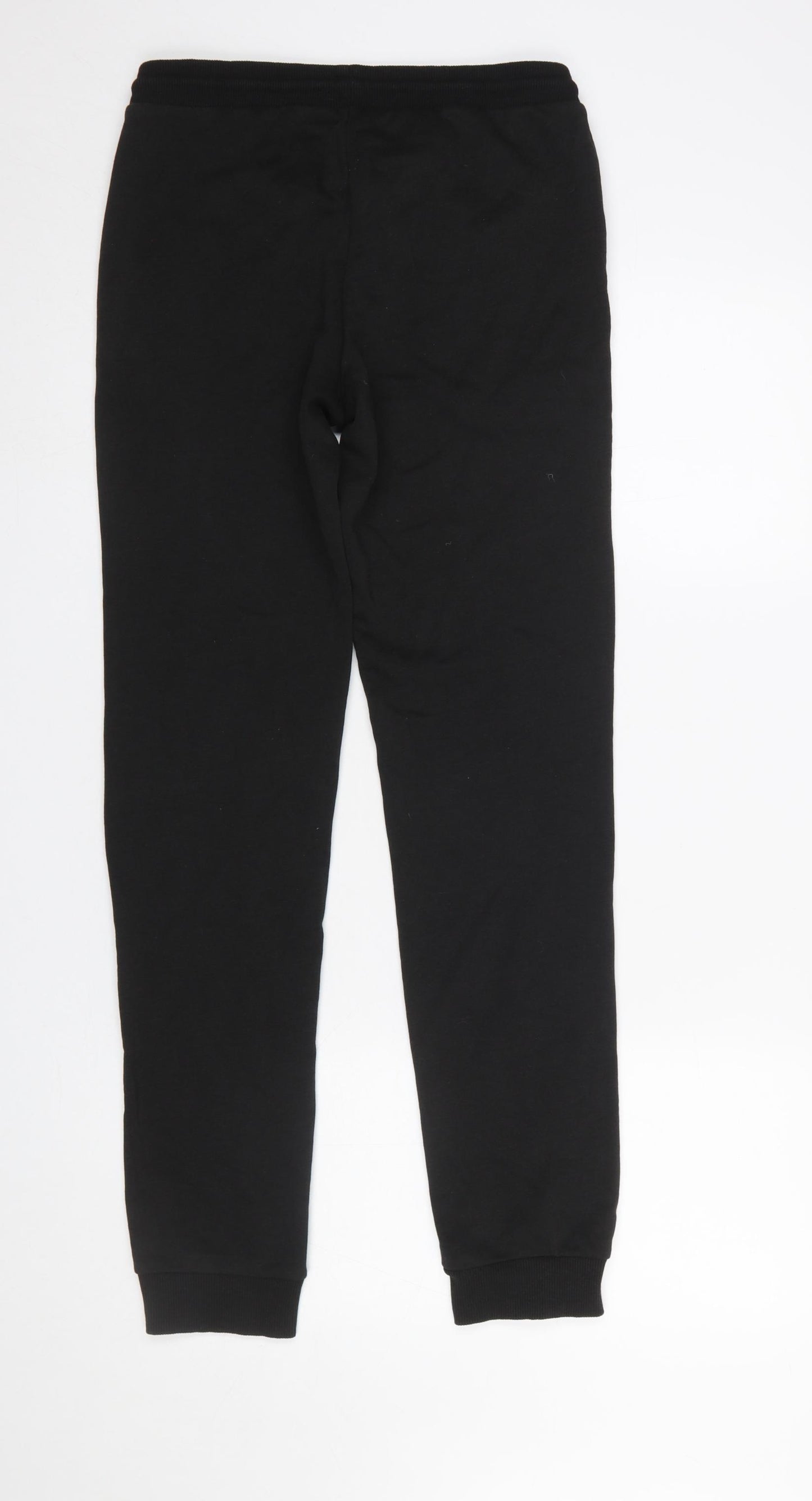 Jack & Jones Boys Black Jogger Trousers Size 164 Cotton Blend Fleece