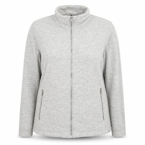 Regatta Great Outdoors Women Grey Fleece Full Zip Jacket UK 16