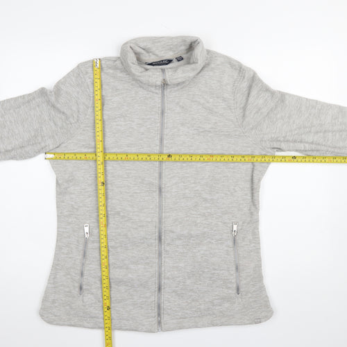 Regatta Great Outdoors Women Grey Fleece Full Zip Jacket UK 16