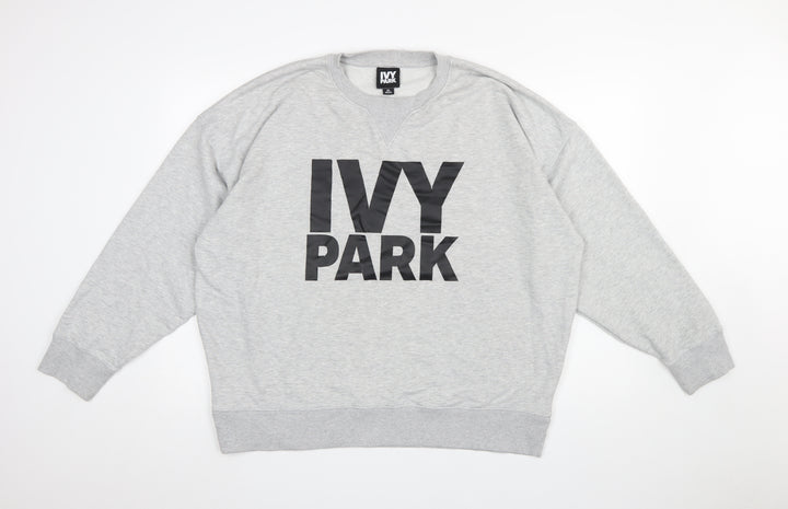 Ivy Park Women's Grey XL Crew Neck Logo Sweatshirt