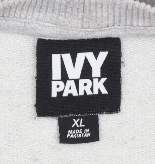 Ivy Park Women's Grey XL Crew Neck Logo Sweatshirt
