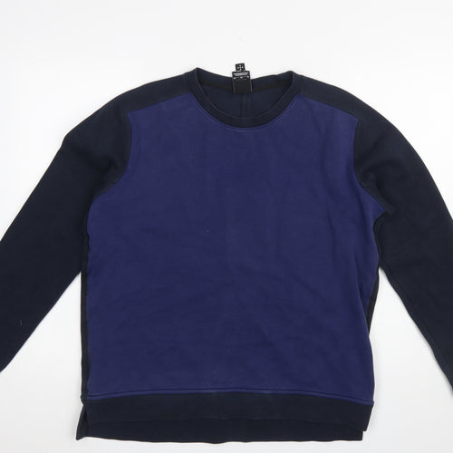 Nike RF Men's Blue Crew Neck Sweatshirt M Cotton Blend