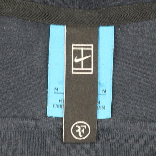 Nike RF Men's Blue Crew Neck Sweatshirt M Cotton Blend