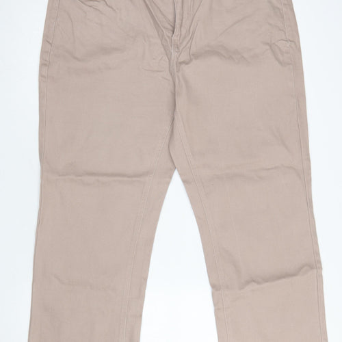 Gallery Women’s Beige Straight Leg Stretch Jeans Size 18