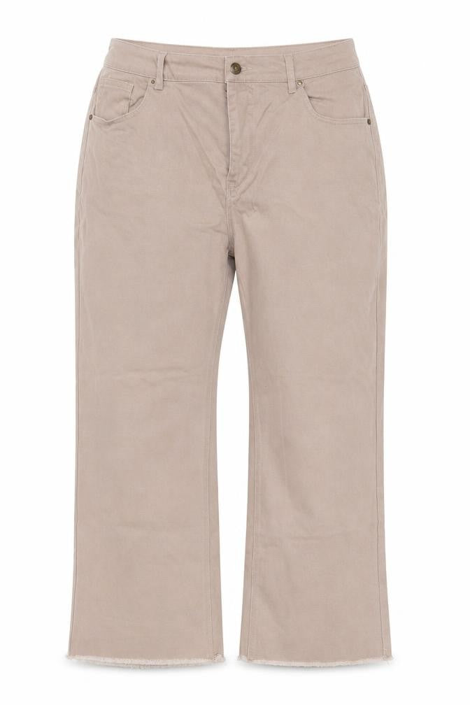 Gallery Women’s Beige Straight Leg Stretch Jeans Size 18