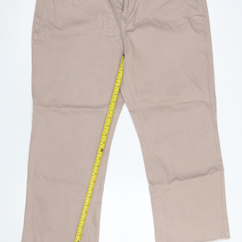 Gallery Women’s Beige Straight Leg Stretch Jeans Size 18