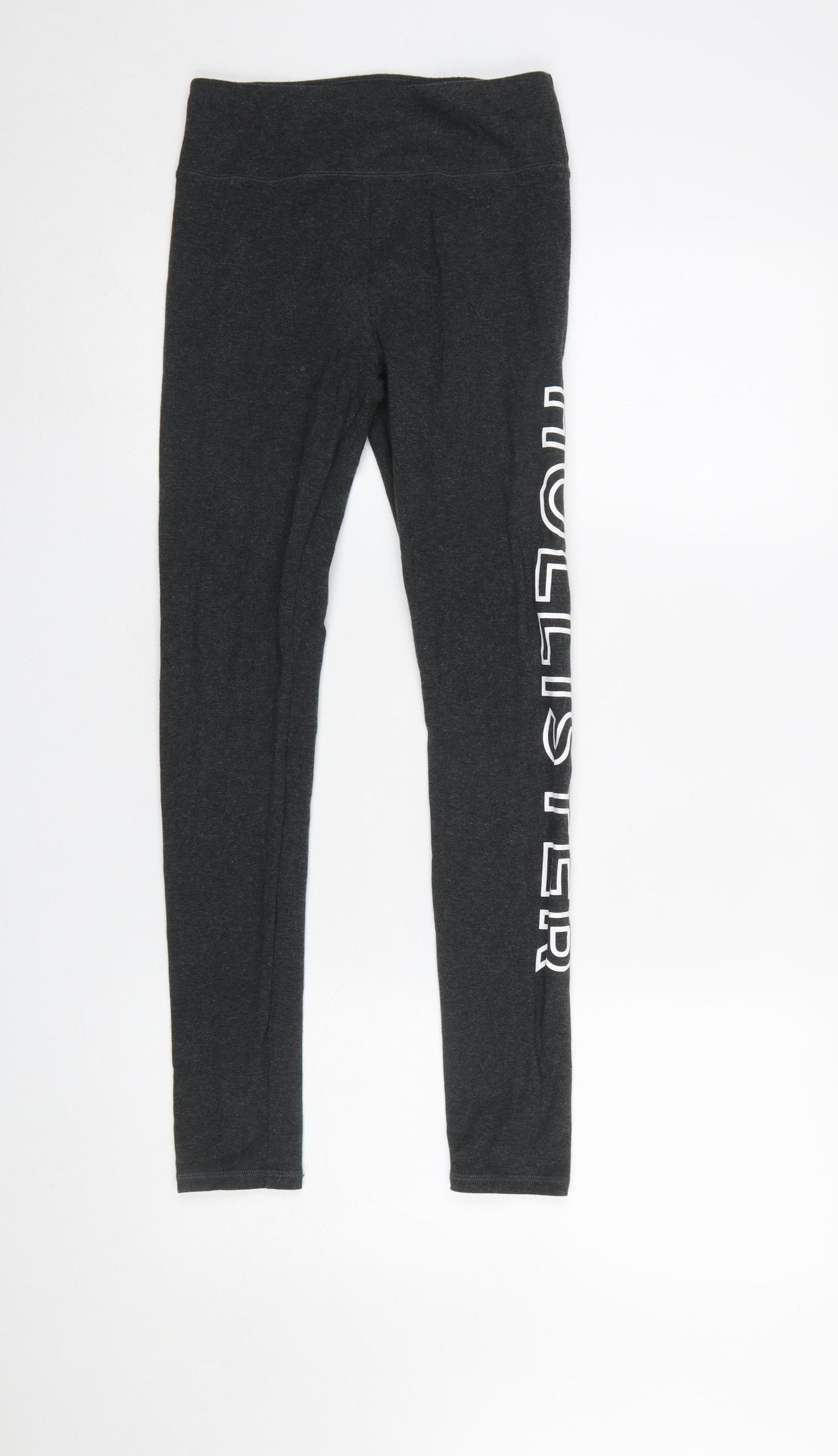 Hollister Womens Black Cotton Blend Leggings S Slim Fit Activewear