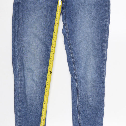 River Island Women's Blue Ankle Skinny Jeans Size 8 Stretch Denim