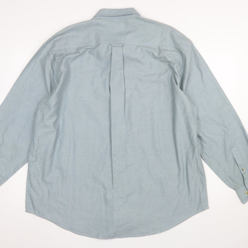 EWM Men’s Blue XL Button-Up Long Sleeve Classic Shirt