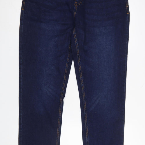 Westbay Women Blue Straight Leg Stretch Denim Jeans Size L