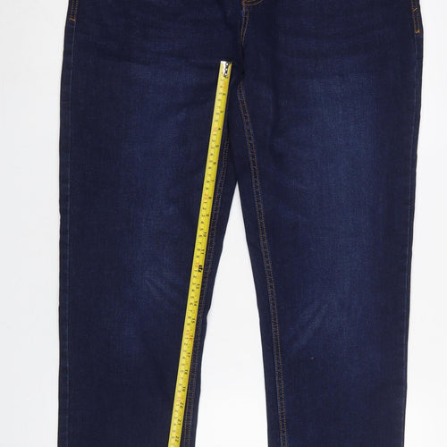 Westbay Women Blue Straight Leg Stretch Denim Jeans Size L