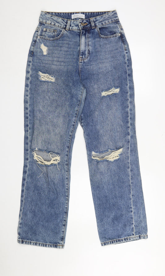 Primark Women’s Blue Distressed Mom Jeans Size 10