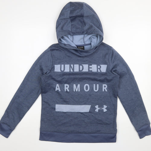 Under Armour Men Blue Pullover Hoodie XS Lightweight Fleece
