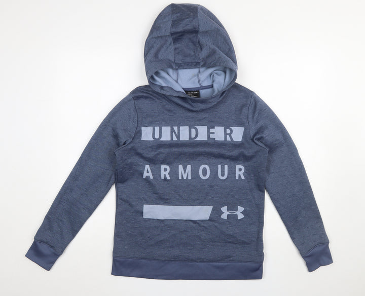 Under Armour Men Blue Pullover Hoodie XS Lightweight Fleece