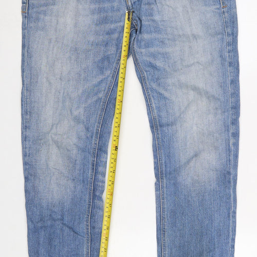 River Island Men's Blue Straight Leg 32W 32L Denim Jeans