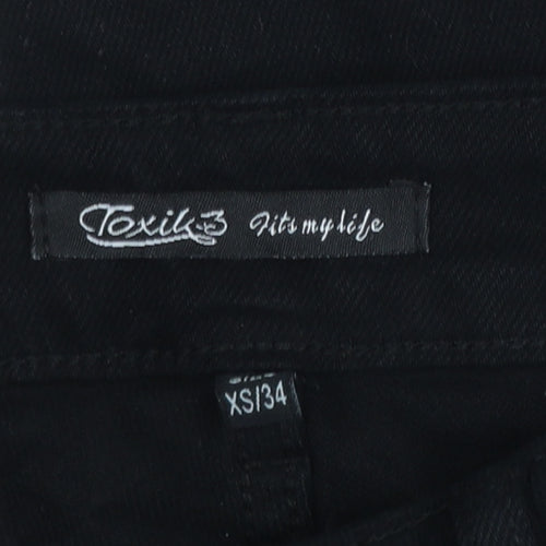 Toxik3 Women's Black Skinny Jeans XS Slim Fit Stretch Denim